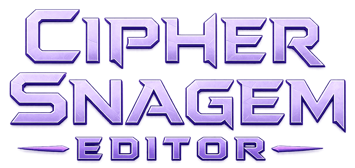 Cipher Snagem Editor